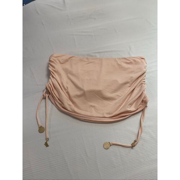 Juicy Couture VTG Y2k Pink Ruched Swim Skirt Bottom Size XL - Picture 9 of 9